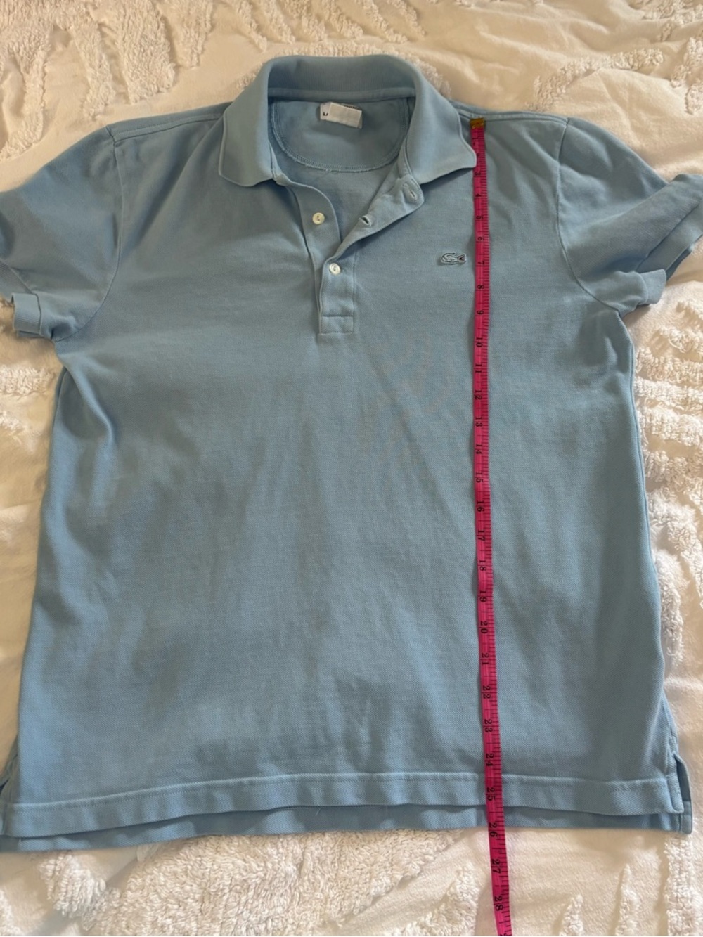 Lacoste Light Blue Men’s Polo Shirt - Picture 14 of 15